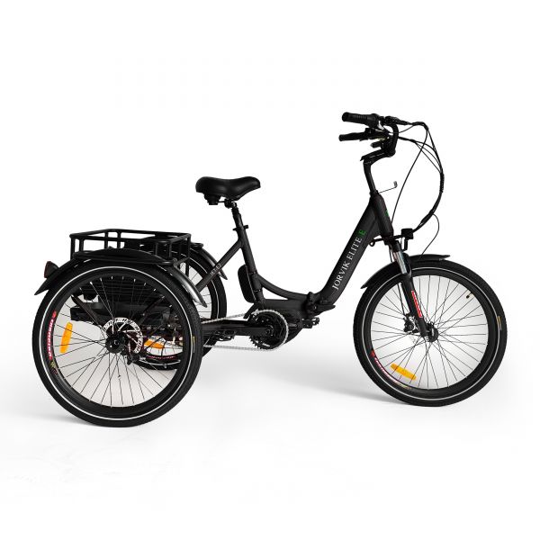 Triciclo Eléctrico Plegable Jorvik Elite JET-E2 con Transmisión Central y Batería Dual