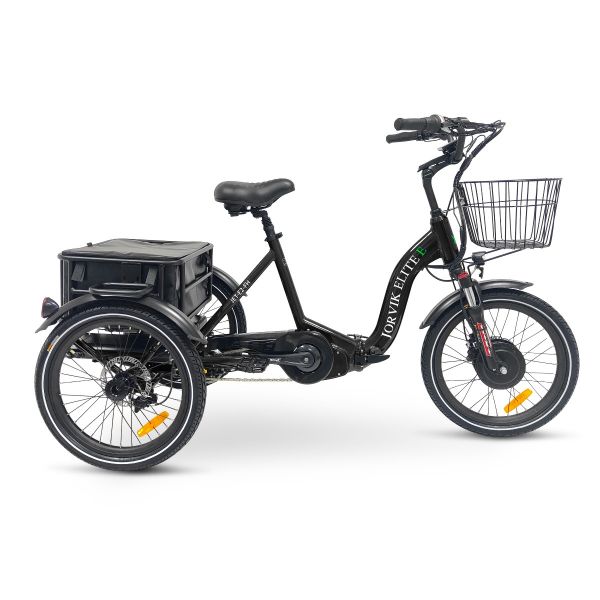 Triciclo eléctrico plegable Jorvik Elite con buje delantero y doble batería JET-E2FH